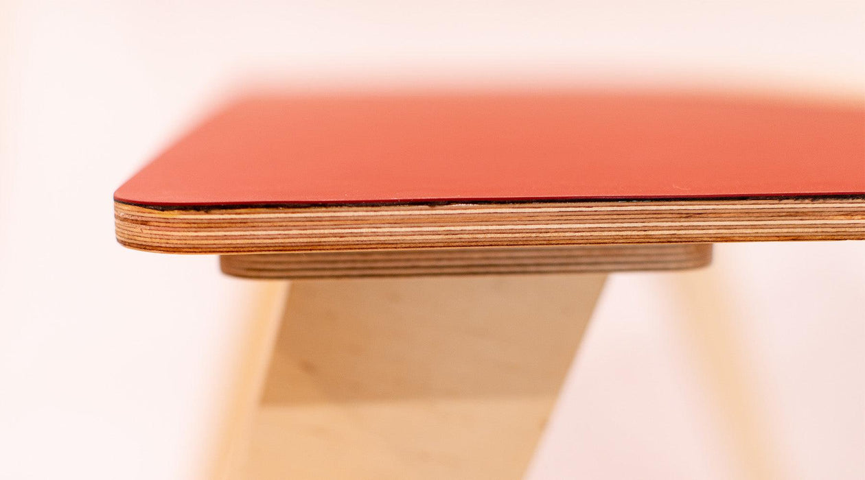 West Loop WFH Desk - Barn Red Linoleum Top - Function