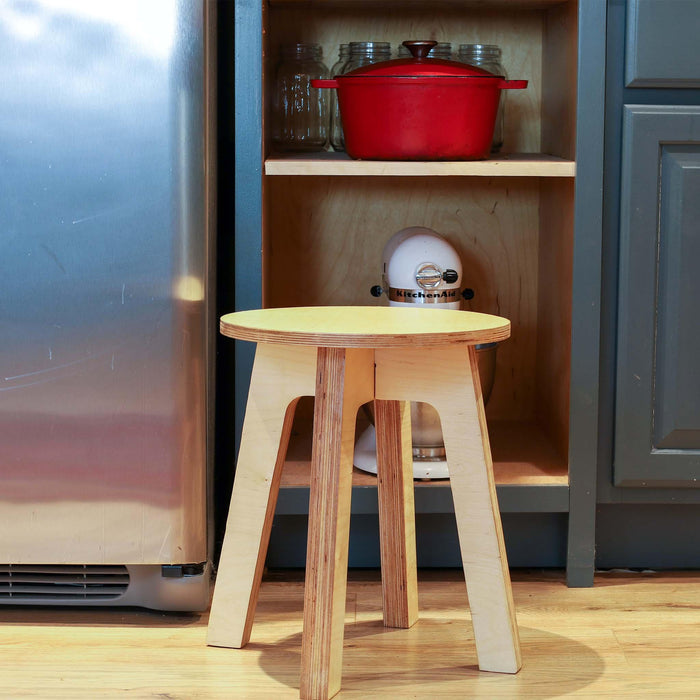 Driftless Stool - Pearl White Linoleum Top - Function