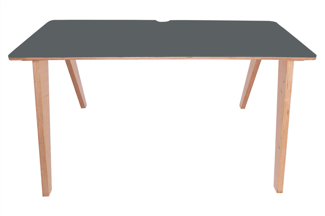 West Loop Modern Plywood Desk - Shale Grey Top