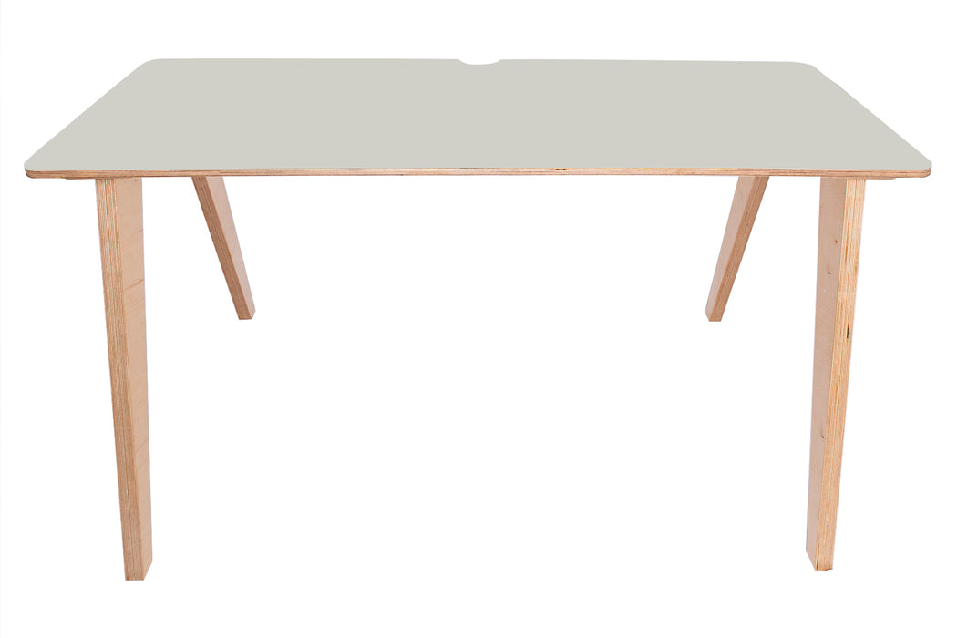 West Loop Modern Plywood Desk - Smoke Grey Top