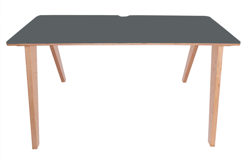 West Loop Modern Plywood Desk - Shale Grey Top